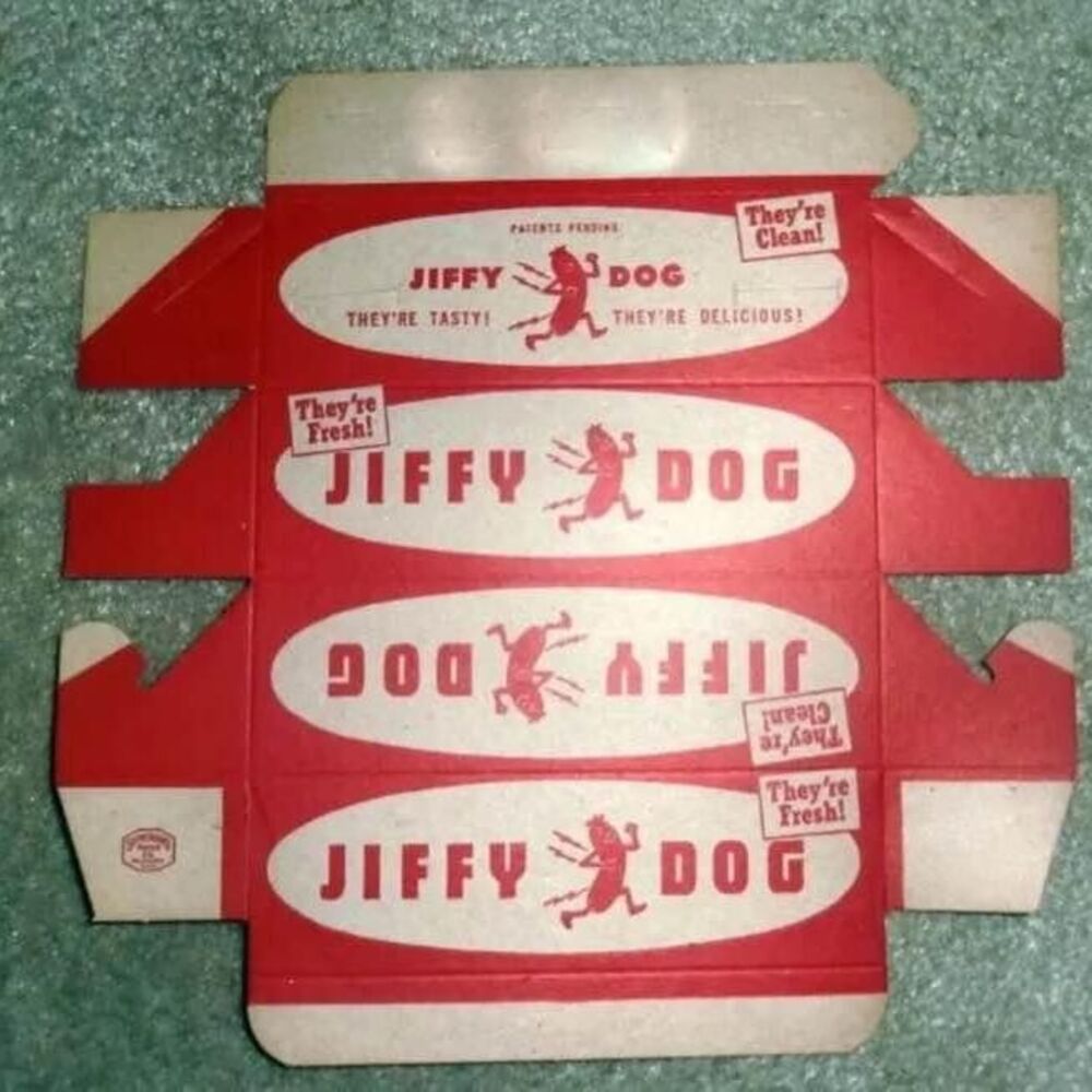 1940’s Jiffy Hot Dog Carton - 1 Unused Old Stock Carton